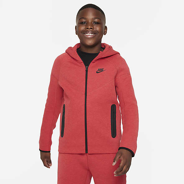 Red Hoodies Pullovers. Nike